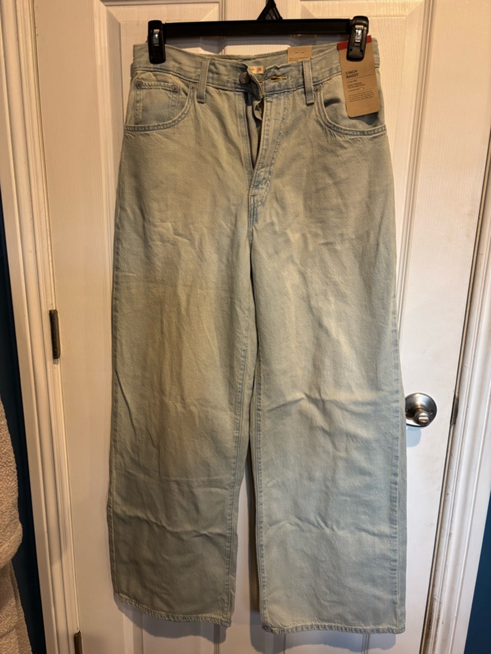Levi's Light Mint Wide-Leg Jeans